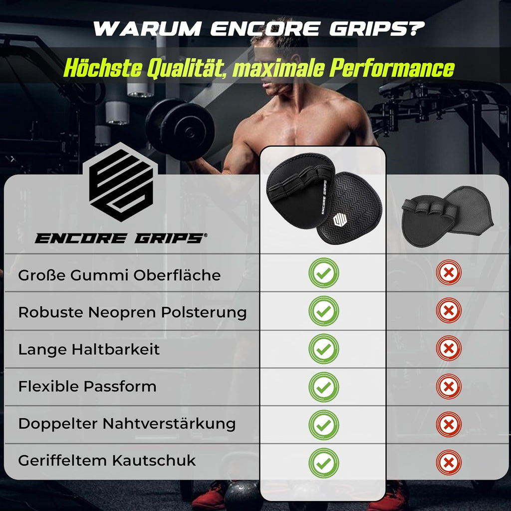 Griffpolster 1 Paar rutschfest Handschutz fuer Krafttraining Fitness