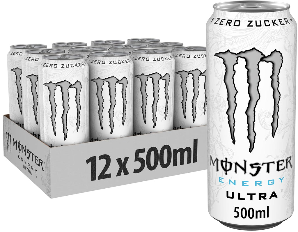 Monster Energy Ultra White Energy Drink 12x500 ml zuckerfrei kalorienfrei