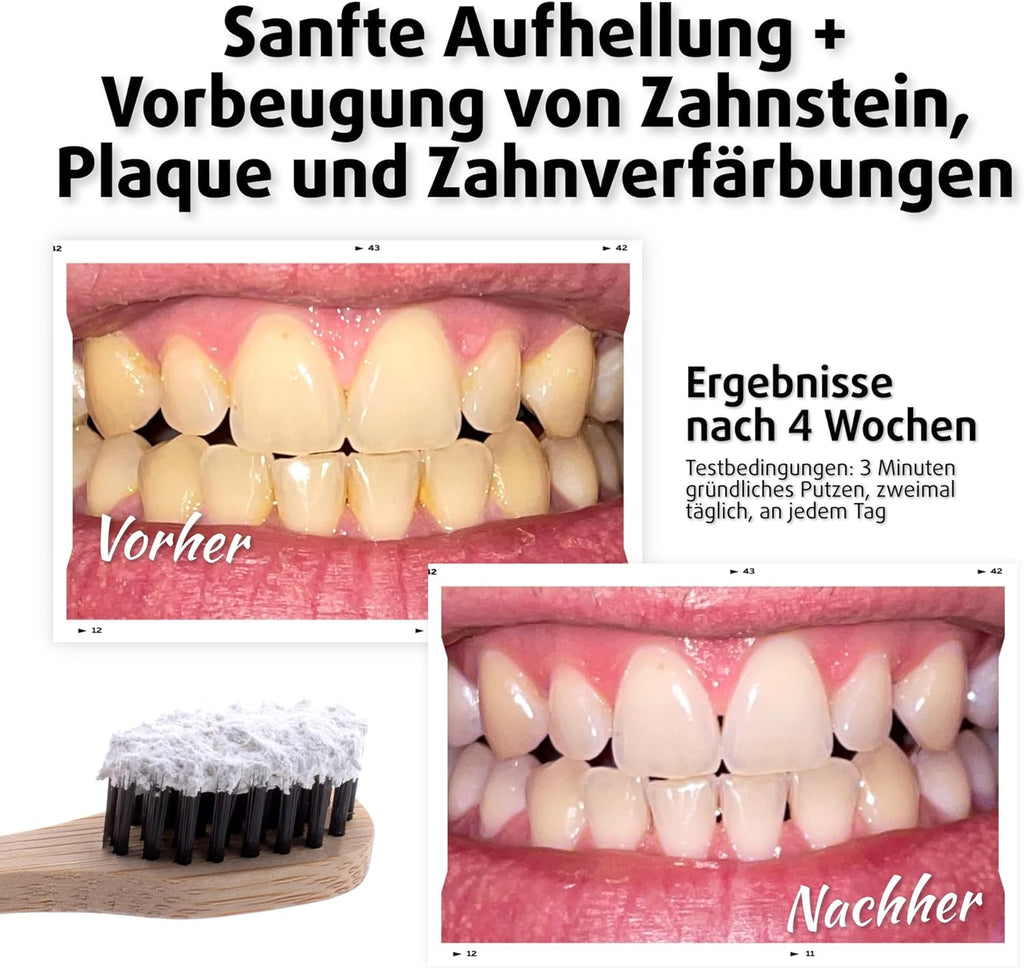 Zahnaufhellung Pulver Zahnpulver Bleaching fuer weisse Zaehne
