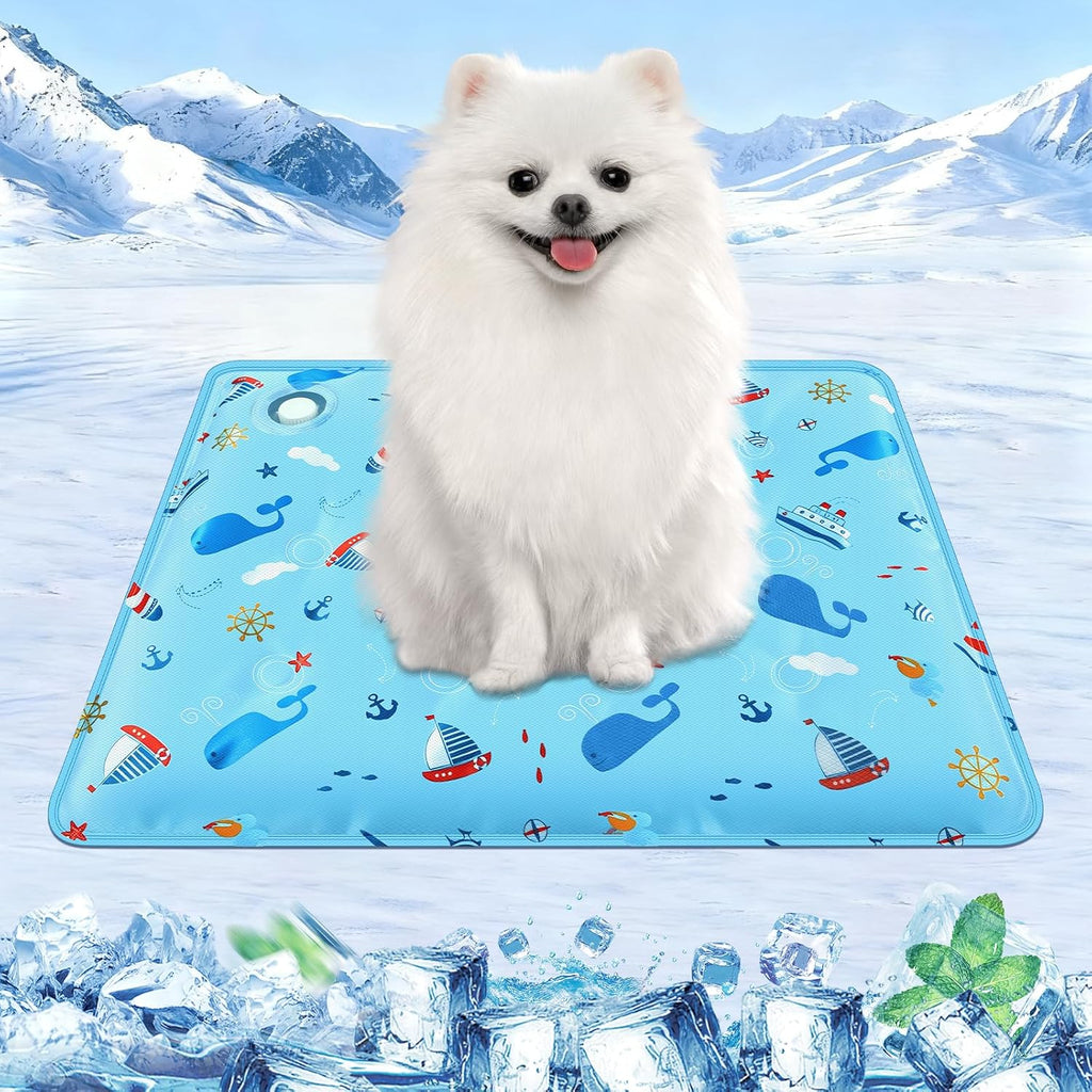 Selbstkuehlende Hundematte fuer Hunde und Katzen mit ungiftigem Gel, Kuehldecke