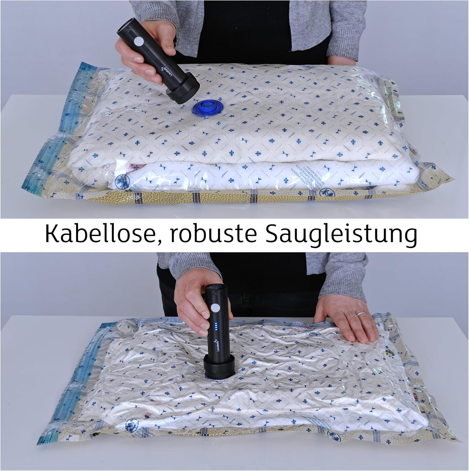 Lavatelli VAC-U-PUMP elektrische Vakuumpumpe USB-C kompakt 45cm-90cm