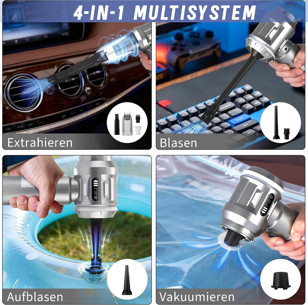 Citybee Akku-Handstaubsauger kabellos 25000 Pa Mini Staubsauger