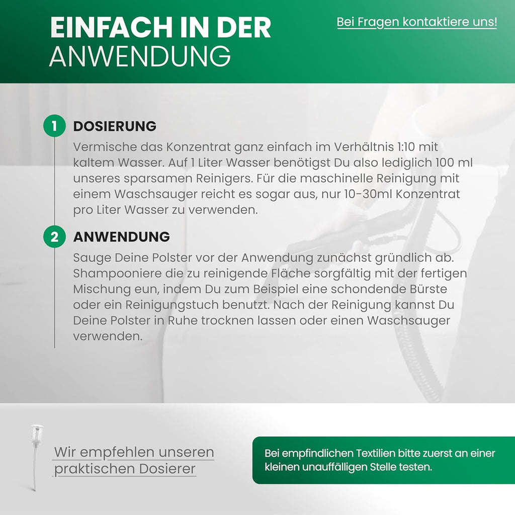 Biohy Spezial Polsterreiniger Konzentrat fuer Polster Teppiche Textilien -1