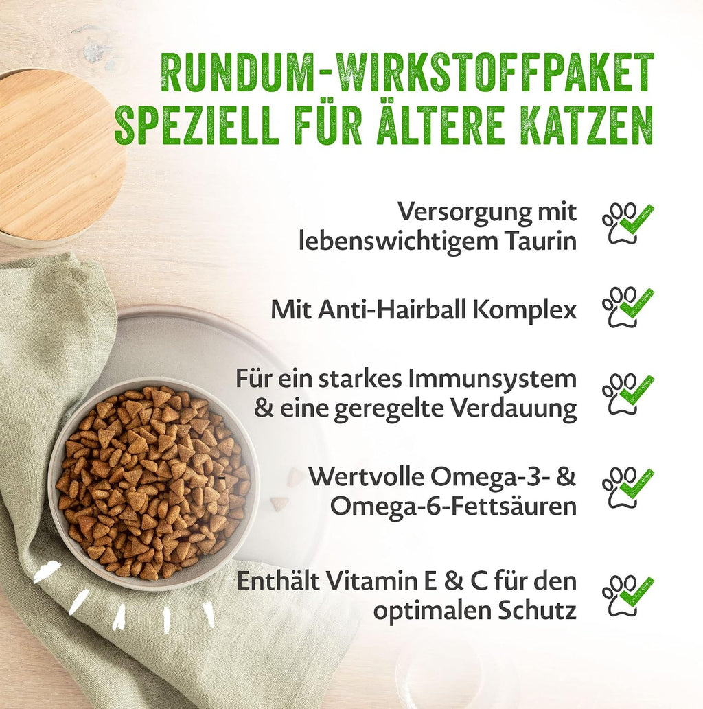 MERA Cats Nature Huhn Senior Nassfutter 12x85g fuer aeltere Katzen versch