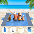 Dijia Sandfreie Stranddecke 230×200 cm mit 2 Reissverschlusstaschen & Tasche