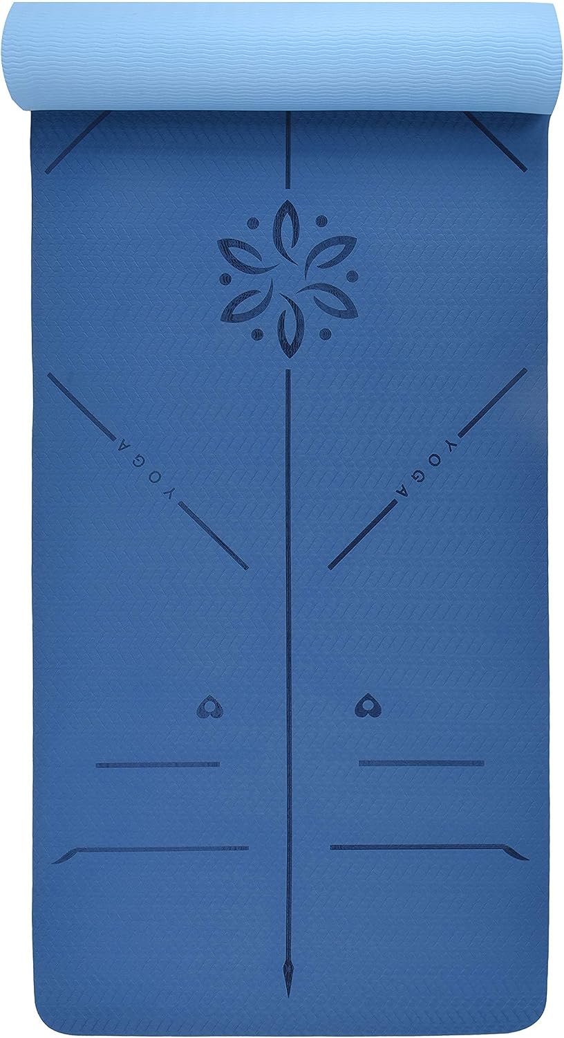 YOGATI Yogamatte rutschfest Gymnastikmatte mit Tragegurt Fitness Matte