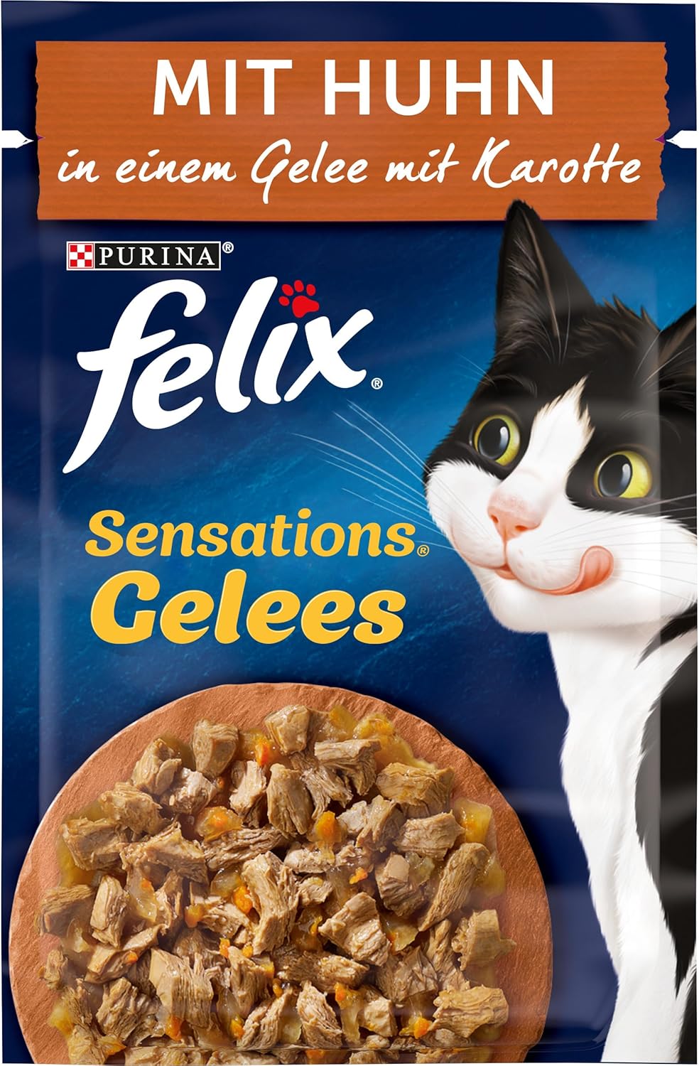 Felix Sensations Gelees Katzenfutter verschiedene Sorten 4x24x85g