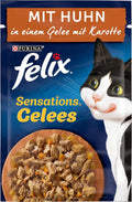 Felix Sensations Gelees Katzenfutter verschiedene Sorten 4x24x85g