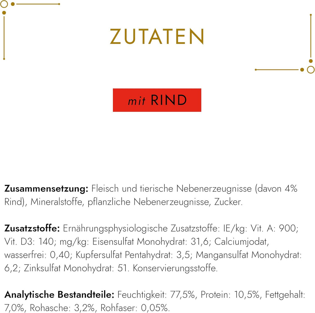 Gourmet Gold Feine Pastete Katzenfutter verschiedene Sorten 12er