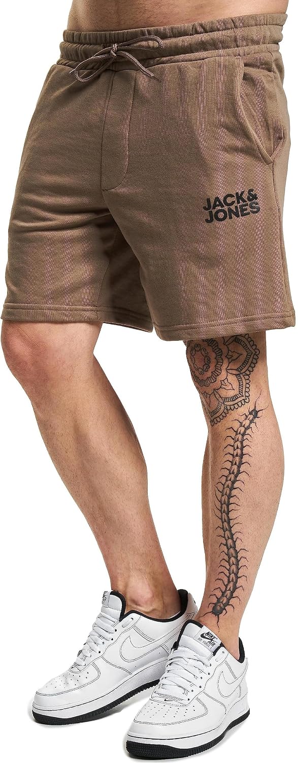 JACK & JONES Herren Sweatshorts blau schwarz Groessen XS-XXL