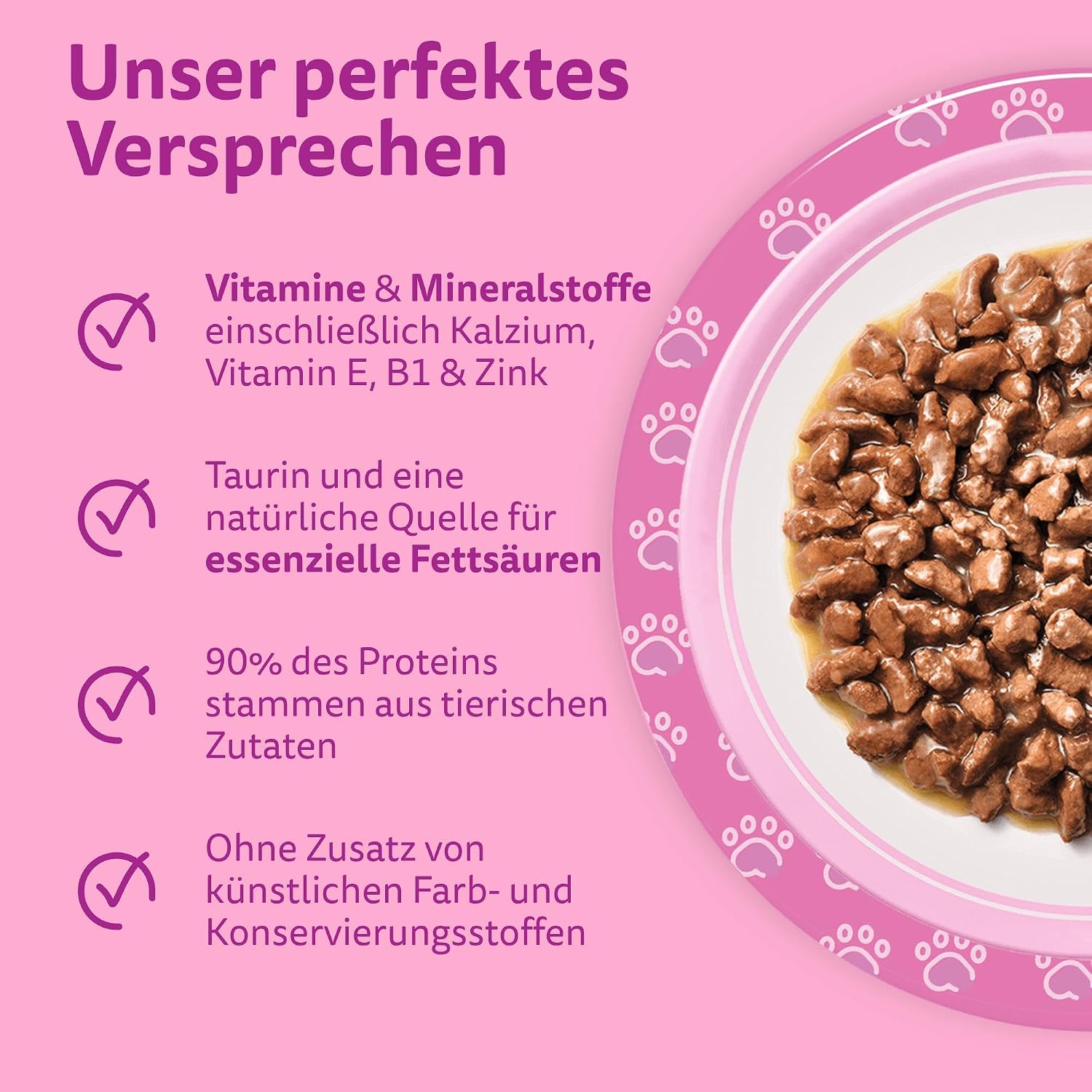 Whiskas Junior Katzenfutter Nassfutter 48 x fuer Kaetzchen 2-12 Monate