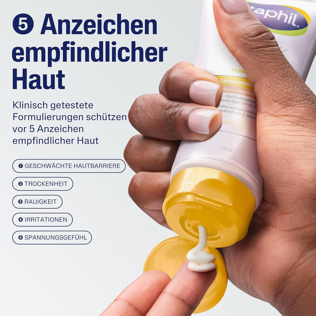 Cetaphil Sun Sonnenlotion LSF 50+ 200 ml liposomal fuer trockene empfindliche Hau