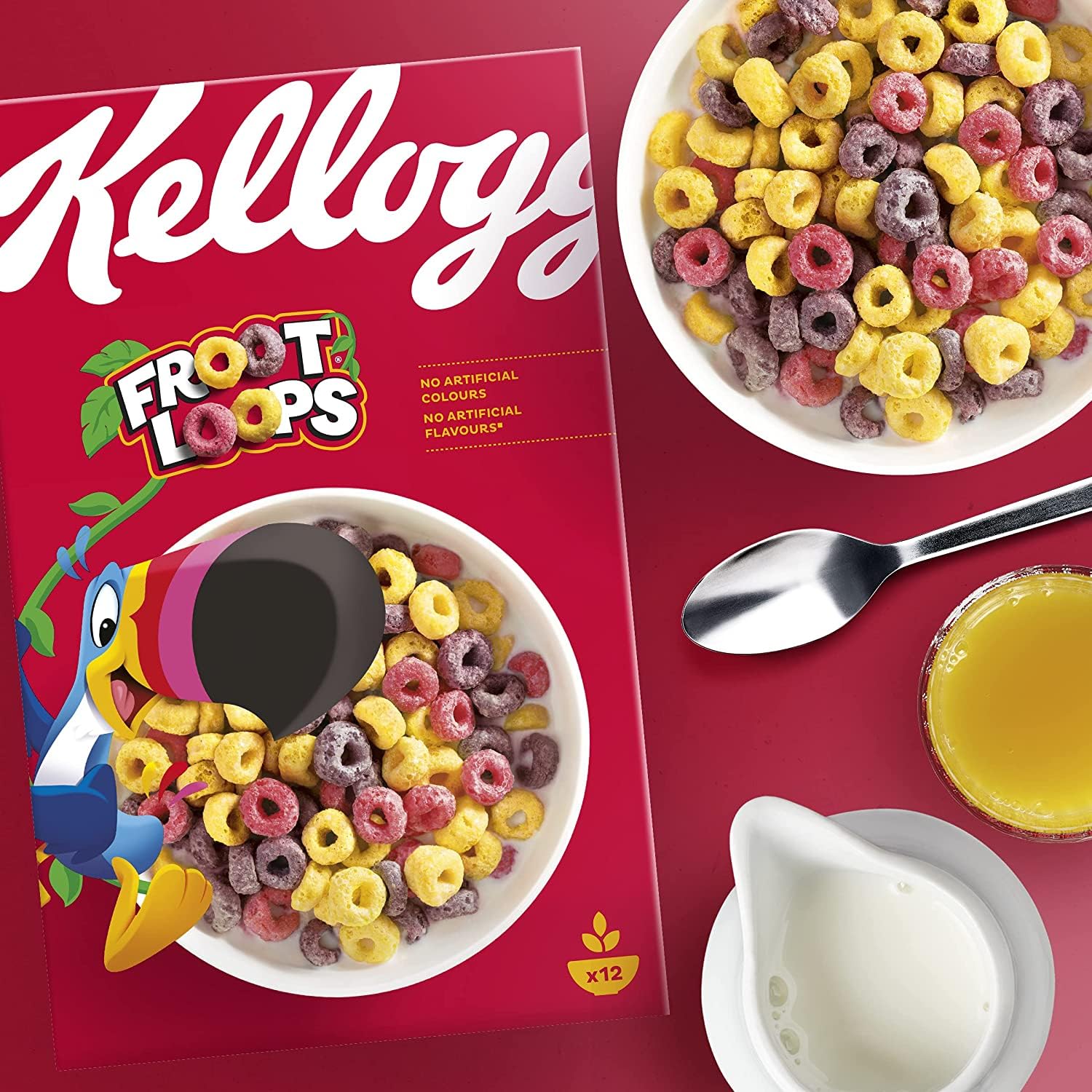 Kellogg’s Froot Loops Fruehstueckszerealien Fruchtgeschmack 375 g