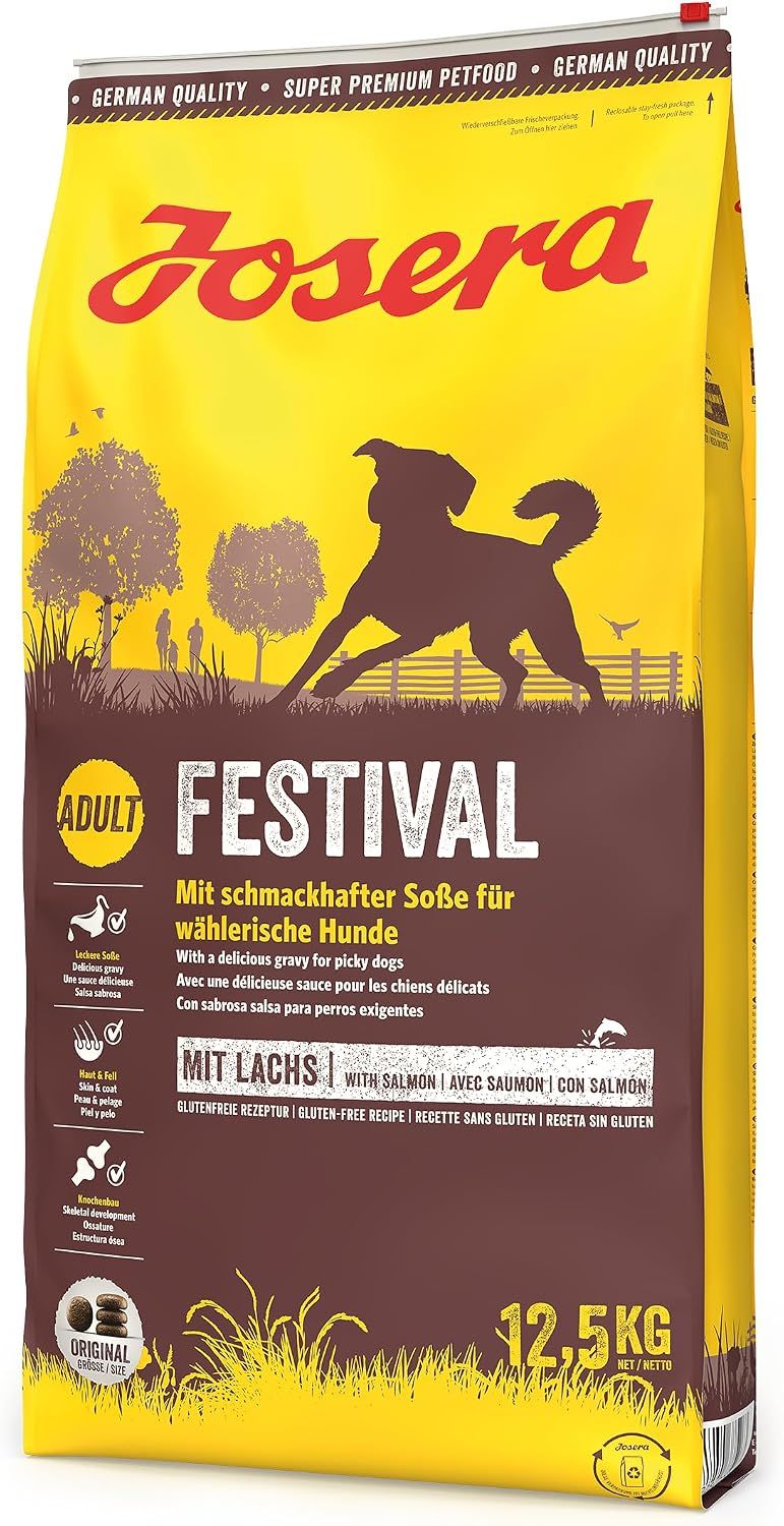Hundefutter Trockenfutter weizenfrei mit Lachs und Gefluegel