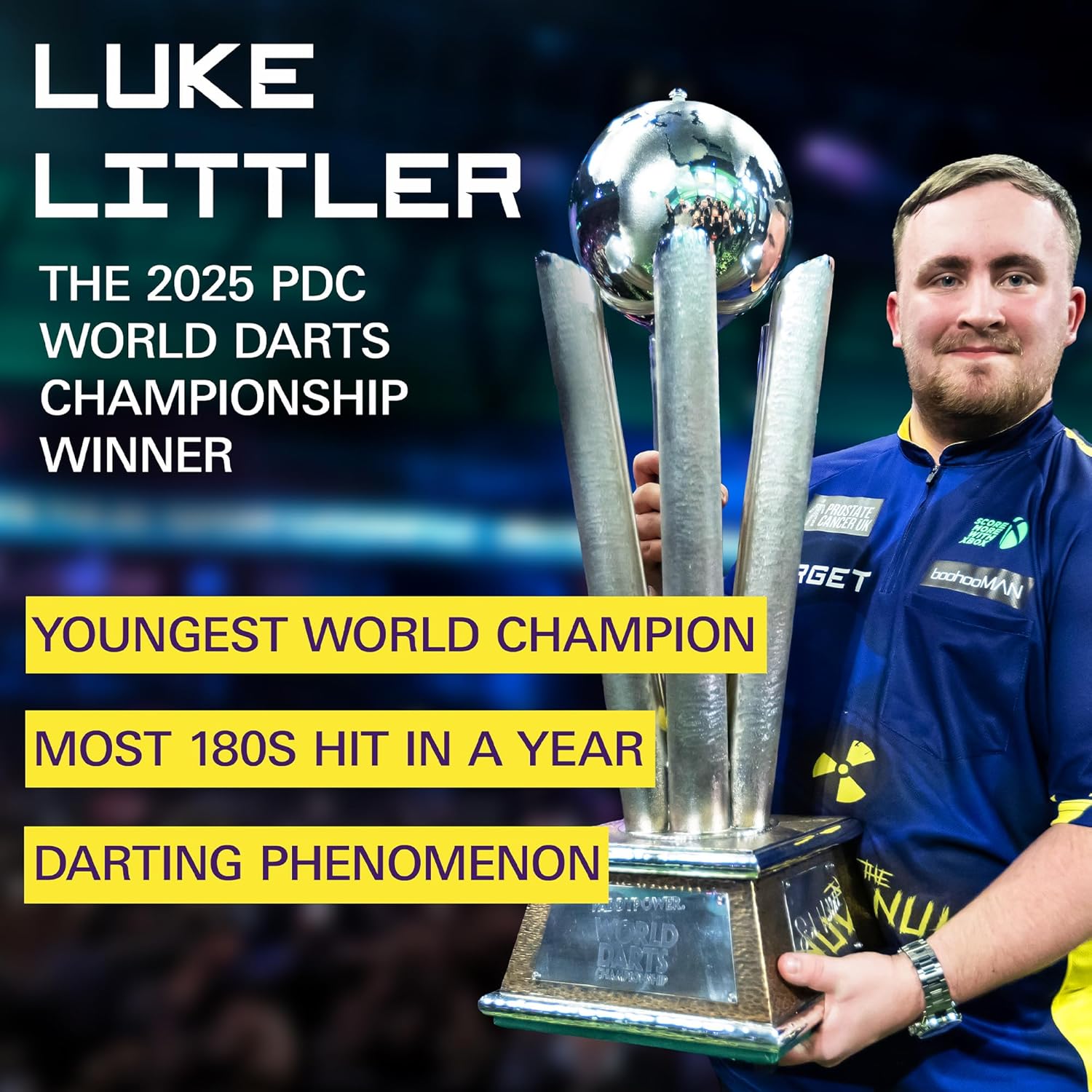 Target Luke Littler Steel Tip Darts Set Nuke Player Edition