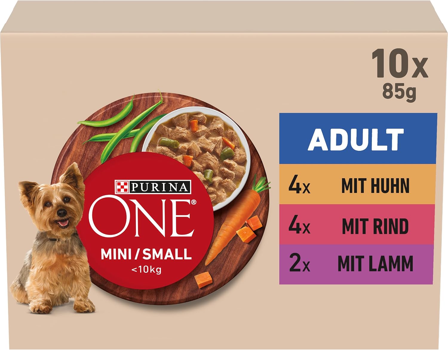 Purina ONE Mini/Small nass Hundefutter (10x85g) verschiedene Sorten