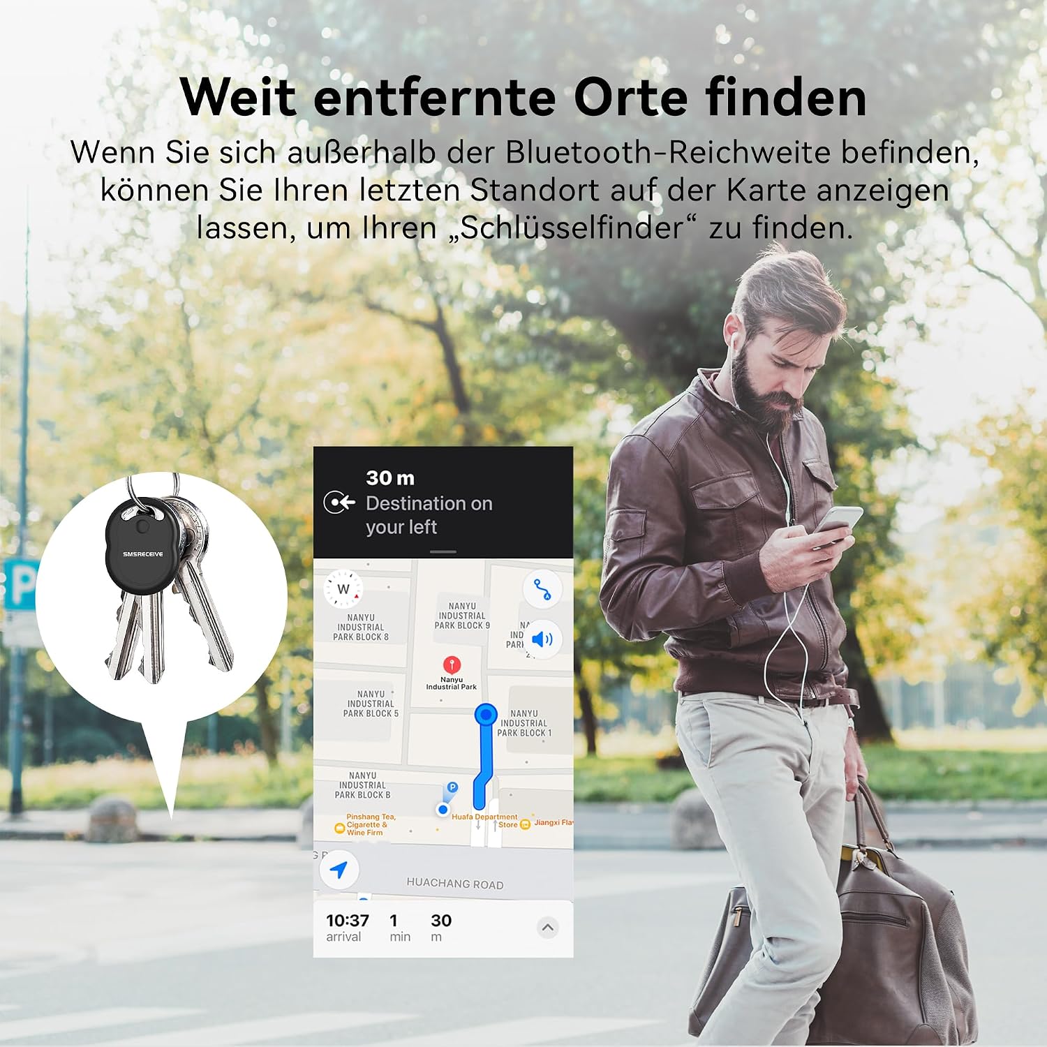 Air Tracker Tag Apple MFi Schluesselfinder Bluetooth iOS 4 Farben