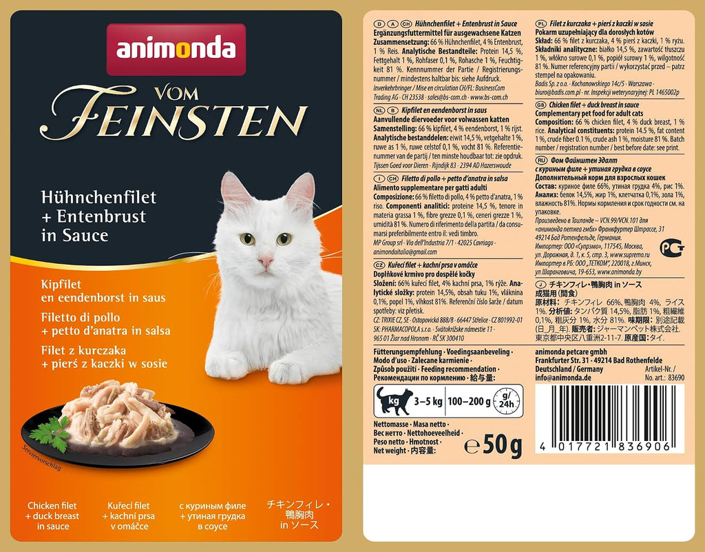 animonda Vom Feinsten Filet Kreationen Katzennassfutter verschiedene Sorten