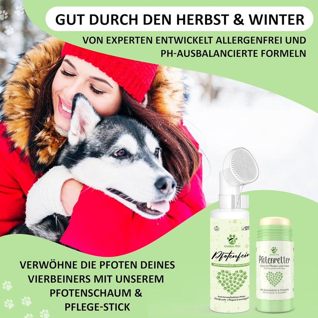 Golden Pets Pfotenbalsam Stick mit Propolis und Avocado - Nasenschutz