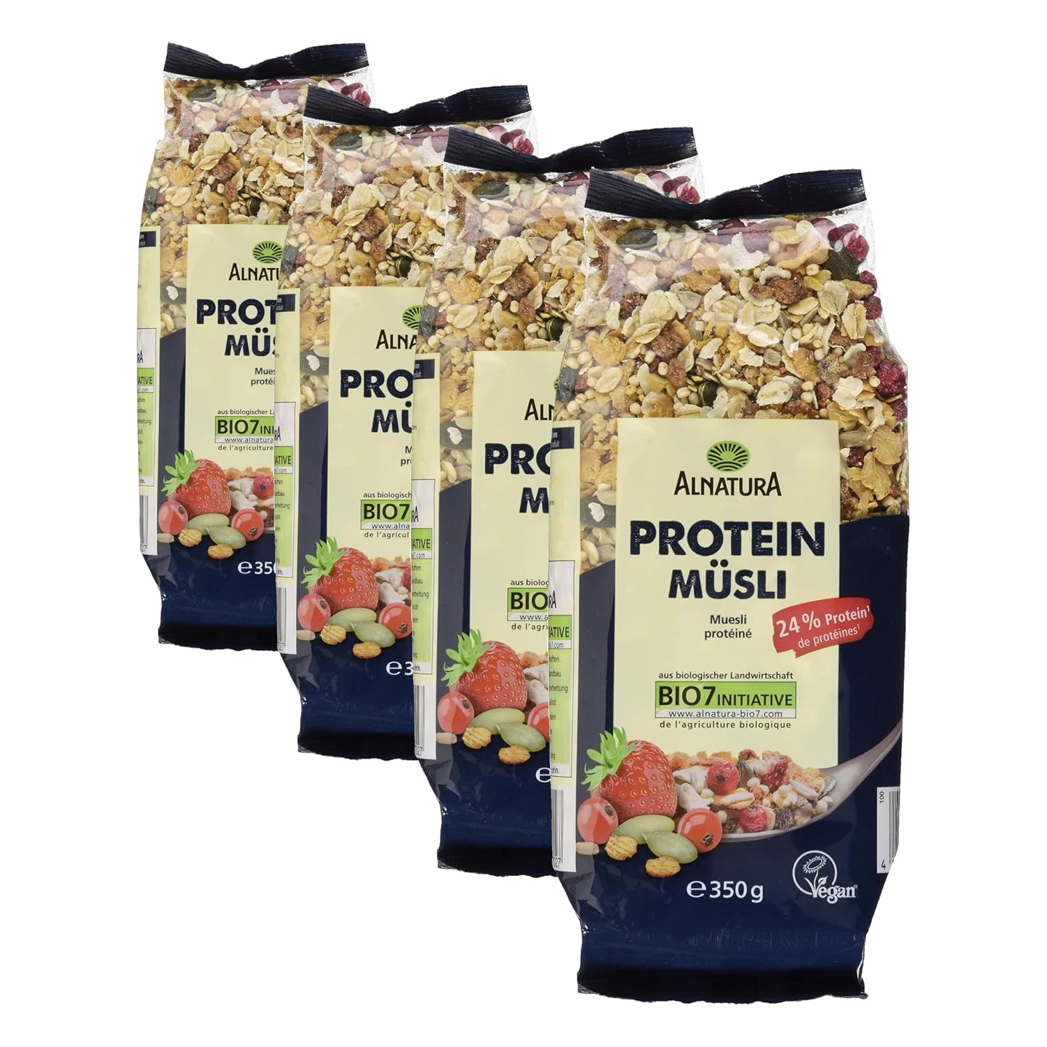 Bio Protein Muesli Fruehstuecks-Muesli ballaststoffreich