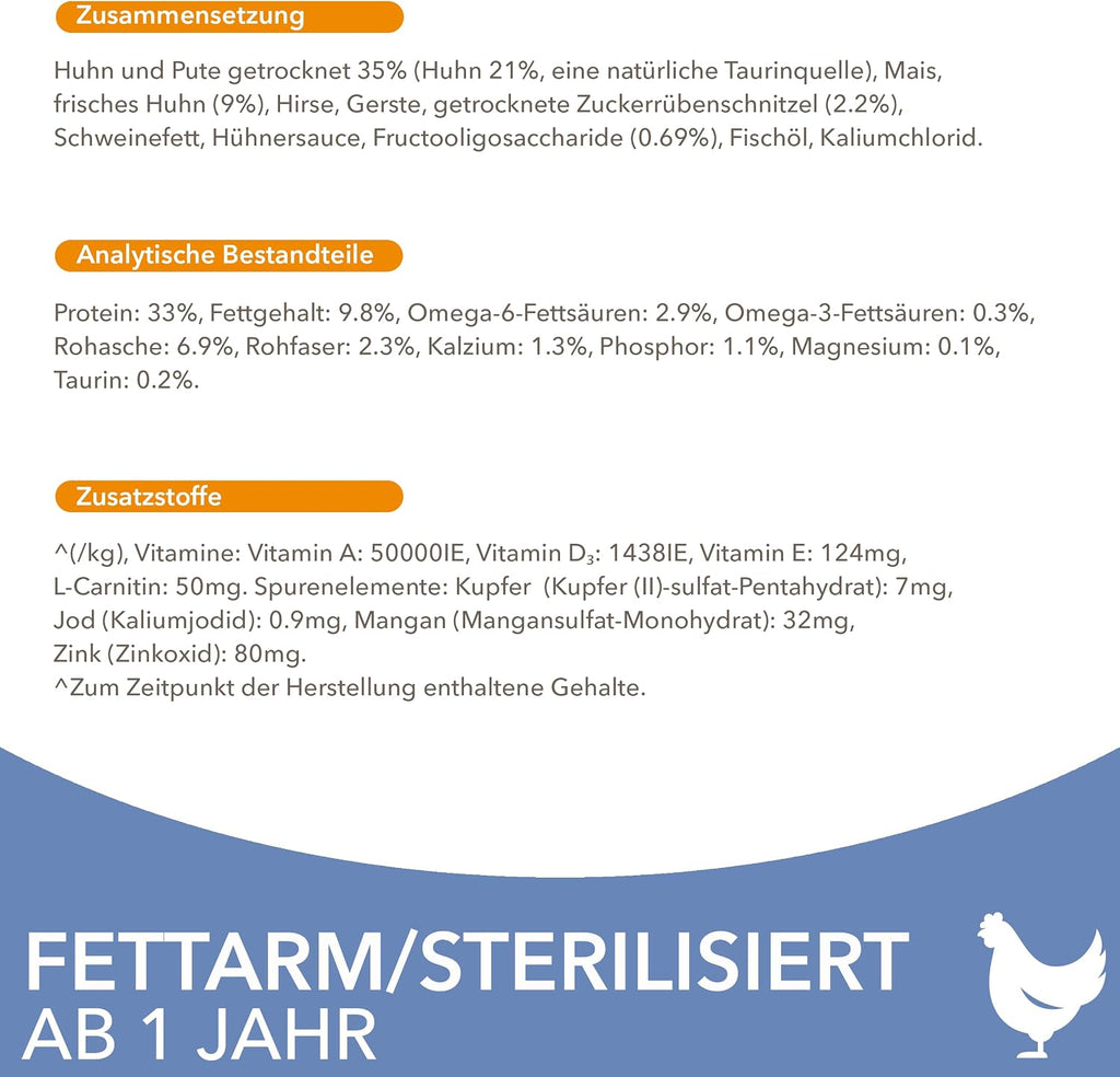 IAMS Sterilised Katzenfutter Huhn Trockenfutter ab 1 Jahr