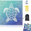 Strandmatte sandfrei wasserdicht 200 x 210 cm XXL mit 4 Heringen