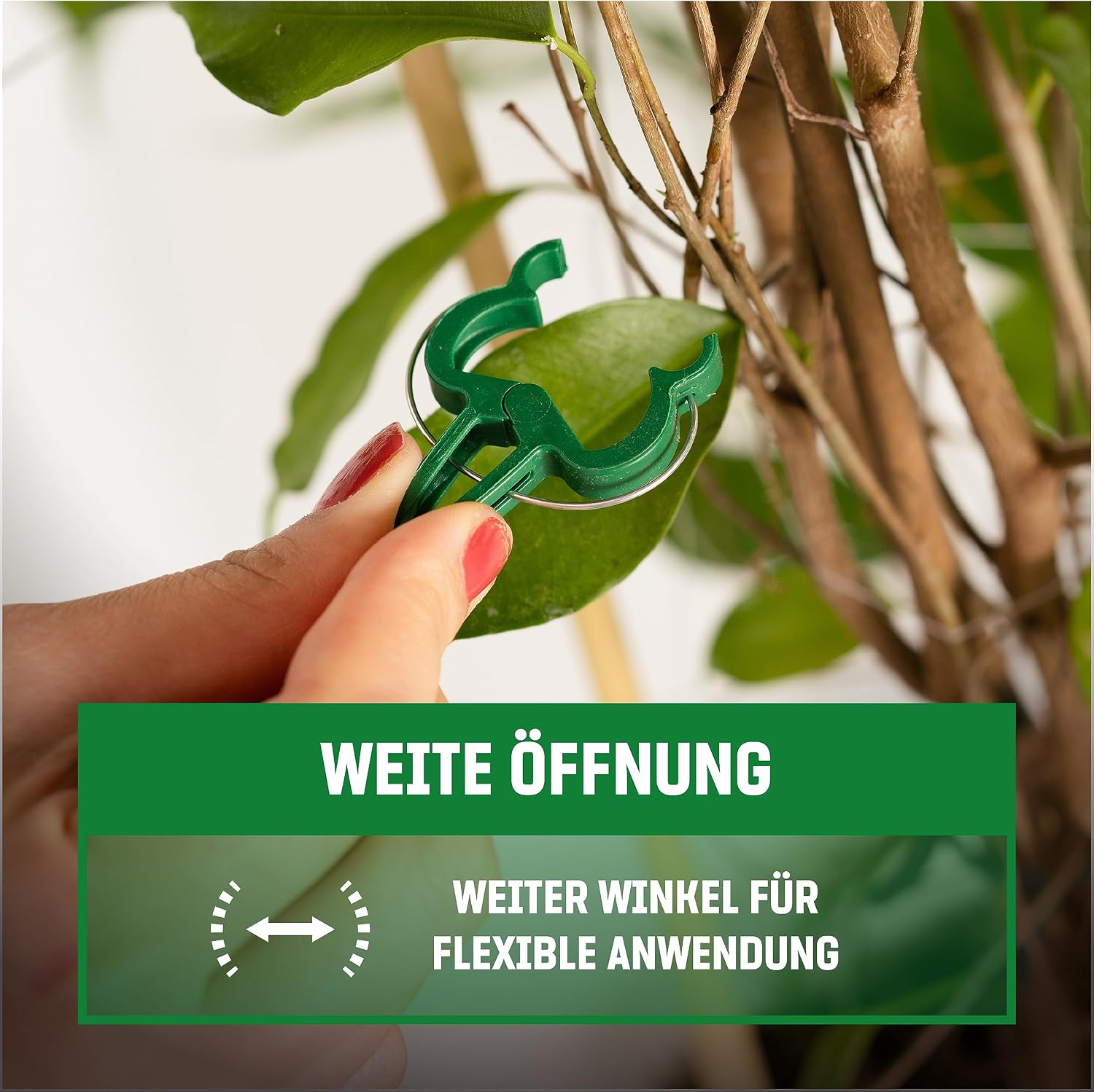 GardenGloss Pflanzenclips klein 48er Set Klammern fuer Tomaten Rosen