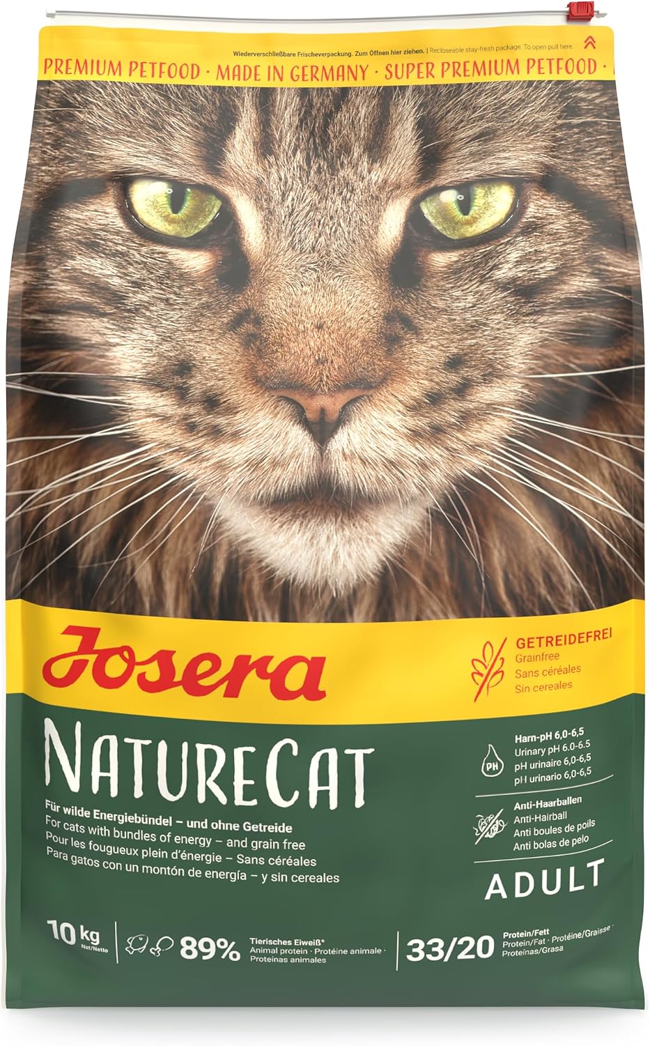 Josera NatureCat Katzenfutter getreidefrei mit Lachs und Gefluegel