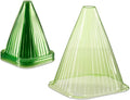 Relaxdays Pflanzglocke 24er Set aus PVC gruen Pflanzenschutz Frostschutz