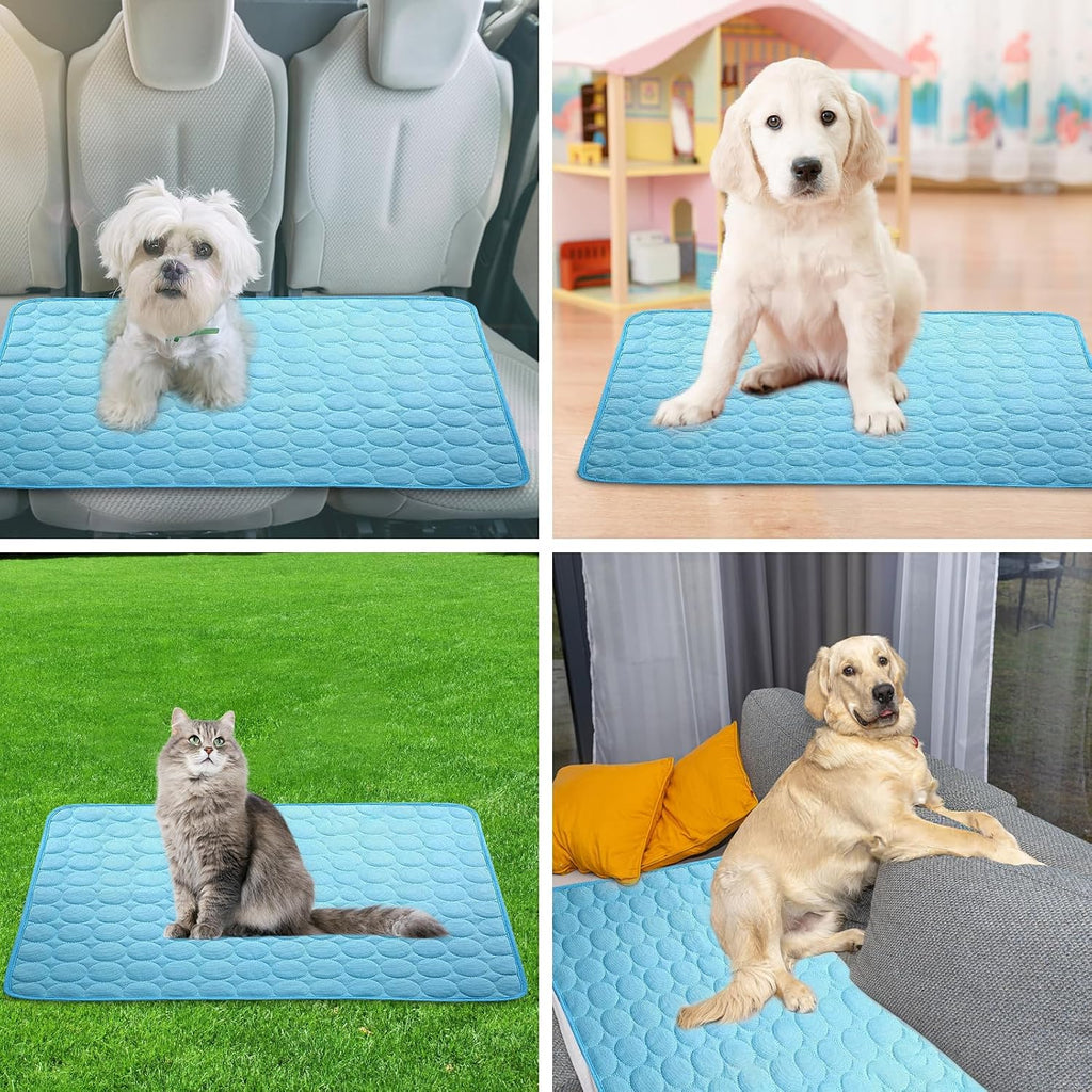 Kuehlmatte fuer Hunde und Katzen - Matte kuehlend fuer Innen, Aussen, Transport