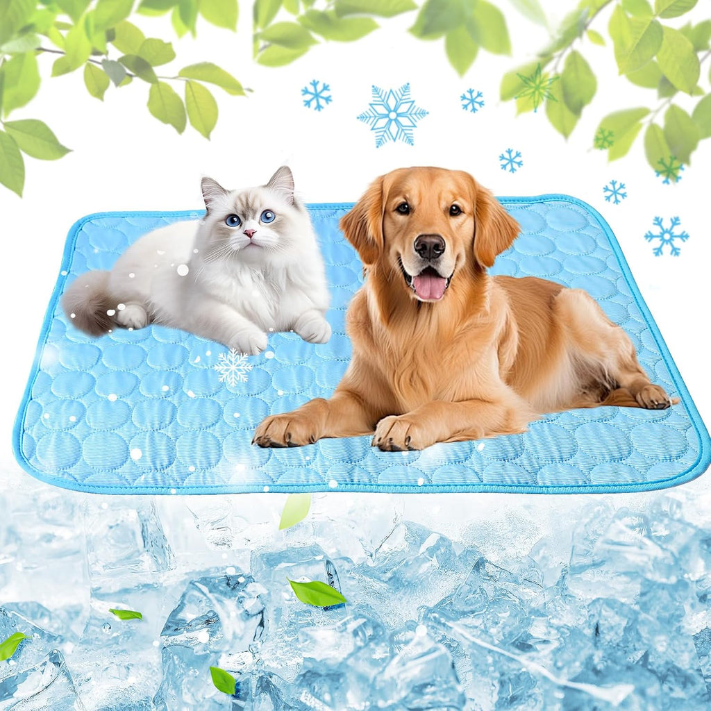 Hundekuehlmatte 100x70 cm selbstkuehlend waschbar fuer Boden Sofa Auto
