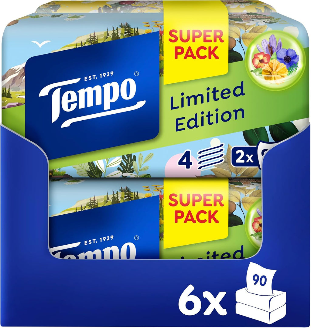 Tempo Duftbox Limited Edition 12 x 90 Tuecher samtig weich biologisch abbaubar