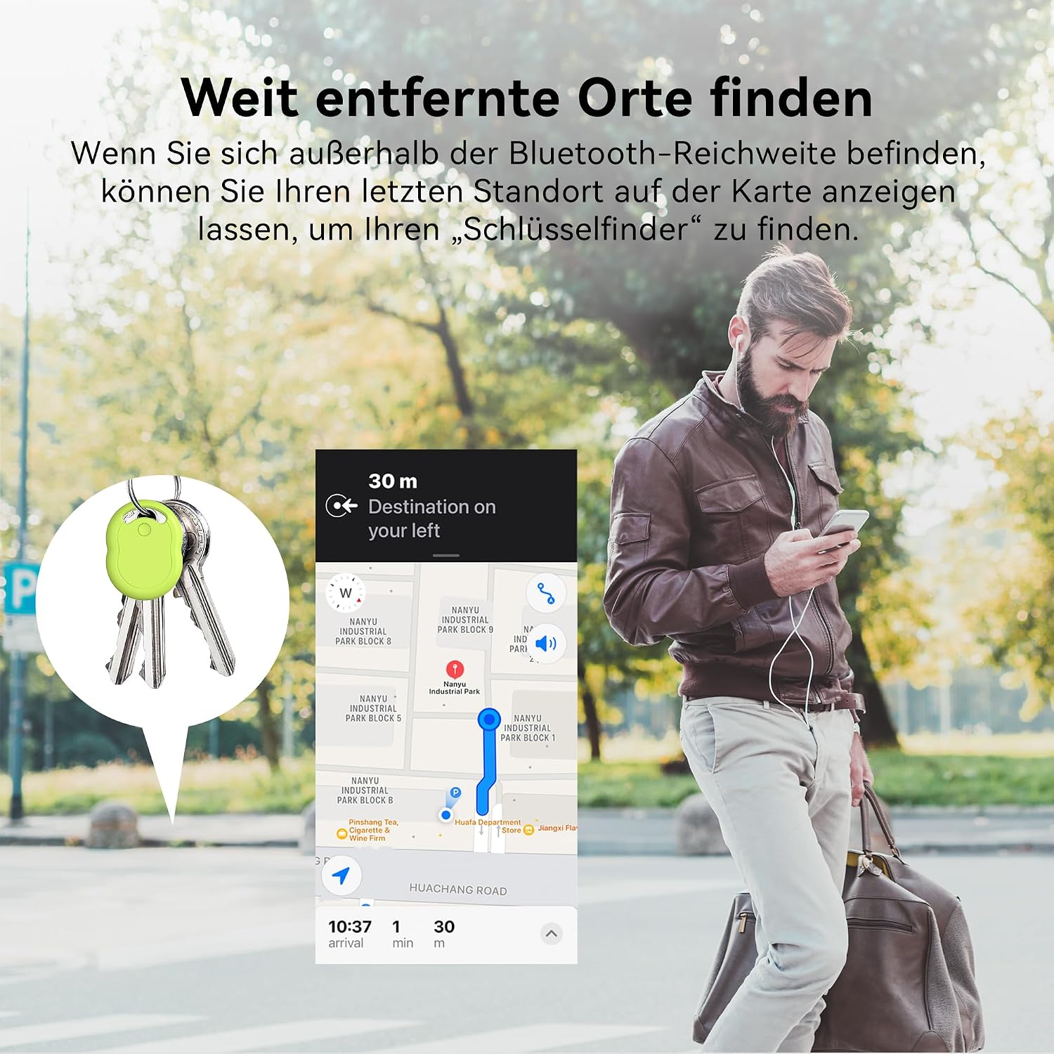 Air Tracker Tag Apple MFi Schluesselfinder Bluetooth iOS 4 Farben