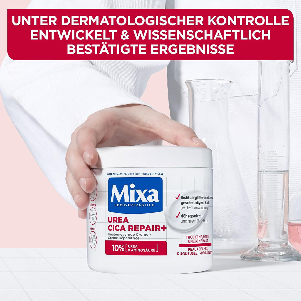 Mixa Urea Cica Repair Koerpercreme 400 ml fuer trockene rissige Haut