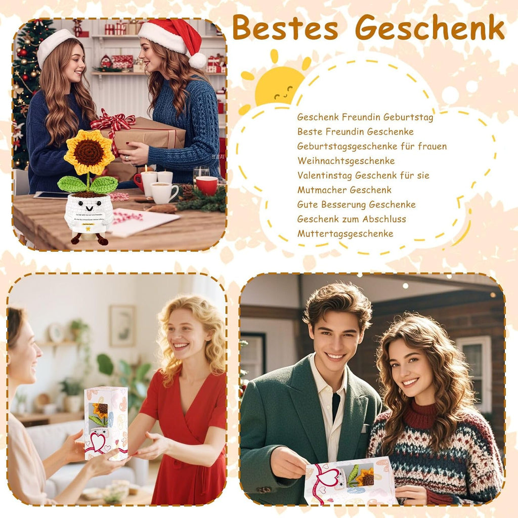 Gehaekeltes Herz Anhaenger Gluecksbringer Geschenk Valentinstag