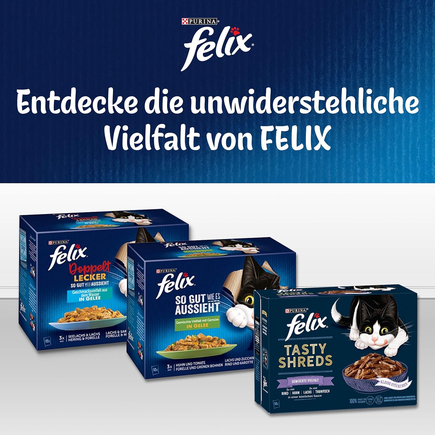 Felix Sensations Nassfutter Katzen in Sauce verschiedene Sorten