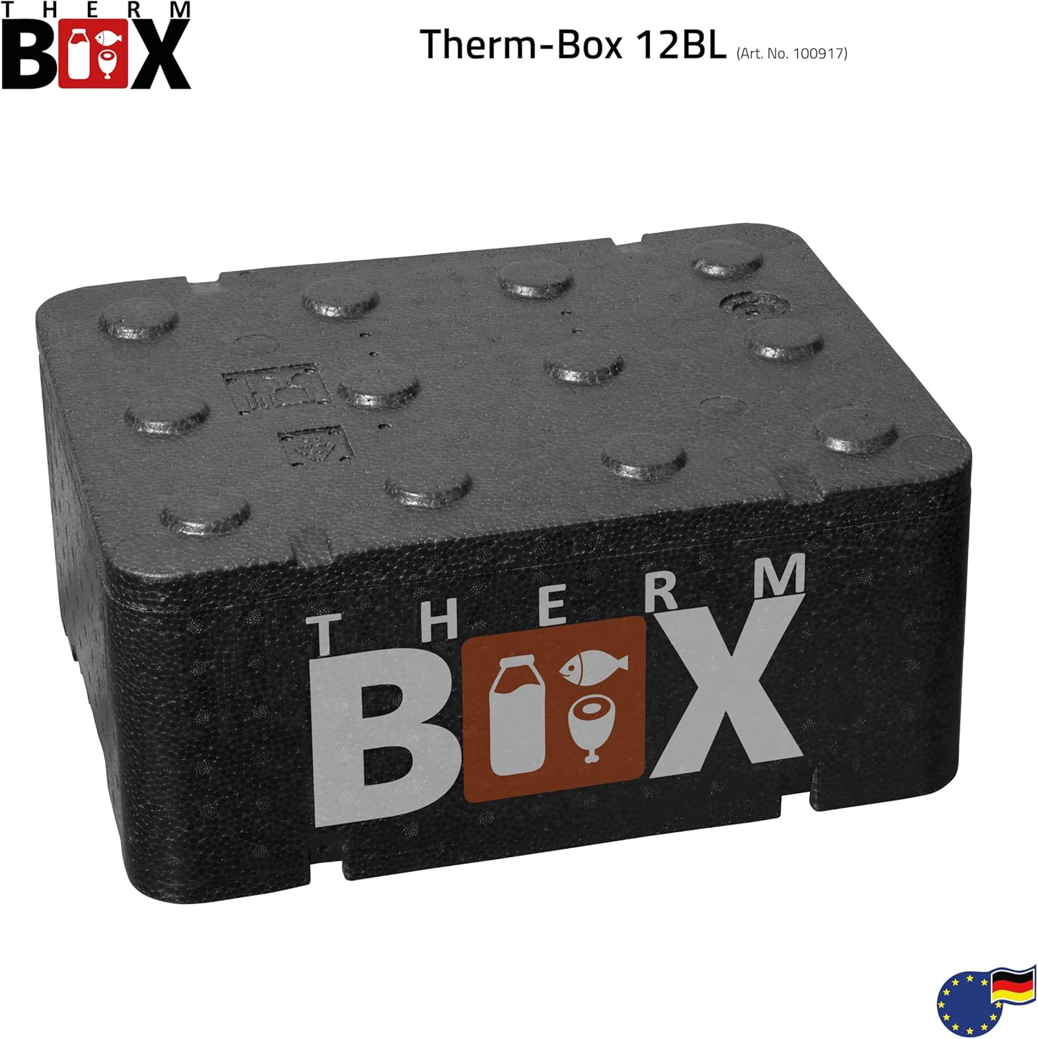 THERM BOX Styropor Isolierbox 12 Liter Innen 36x26x13 cm Thermobehaelter