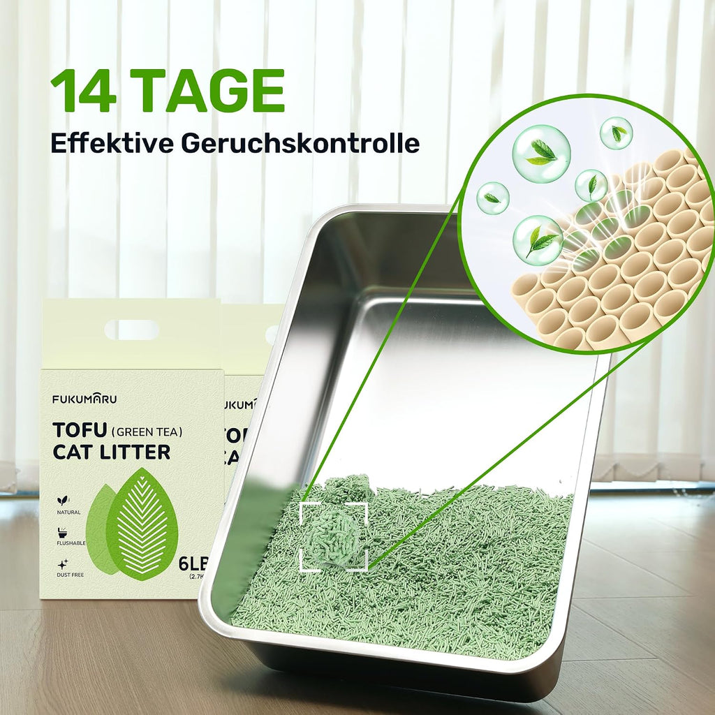 Katzenstreu Tofu klumpend 2er bis 4er Packung verschiedene Sorten
