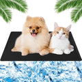 Selbstkuehlende Hundematte 50x40 cm mit ungiftigem Gel, blau, Kuehlkissen