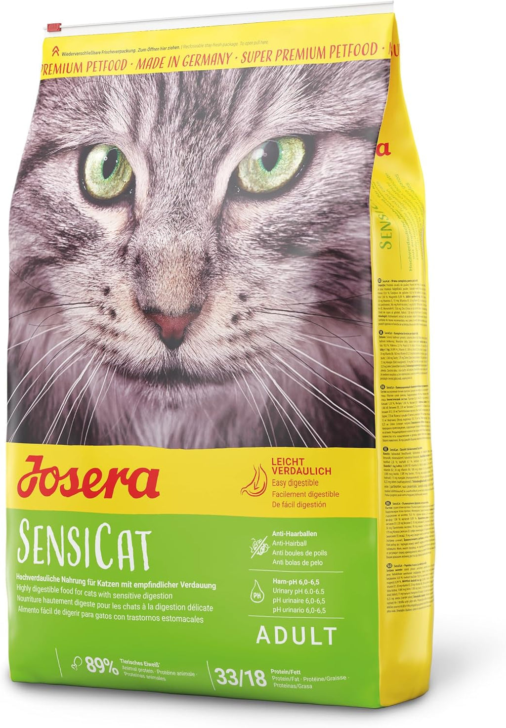 Katzenfutter SensiCat verschiedene Sorten Gefluegel Geschmacklos weizen