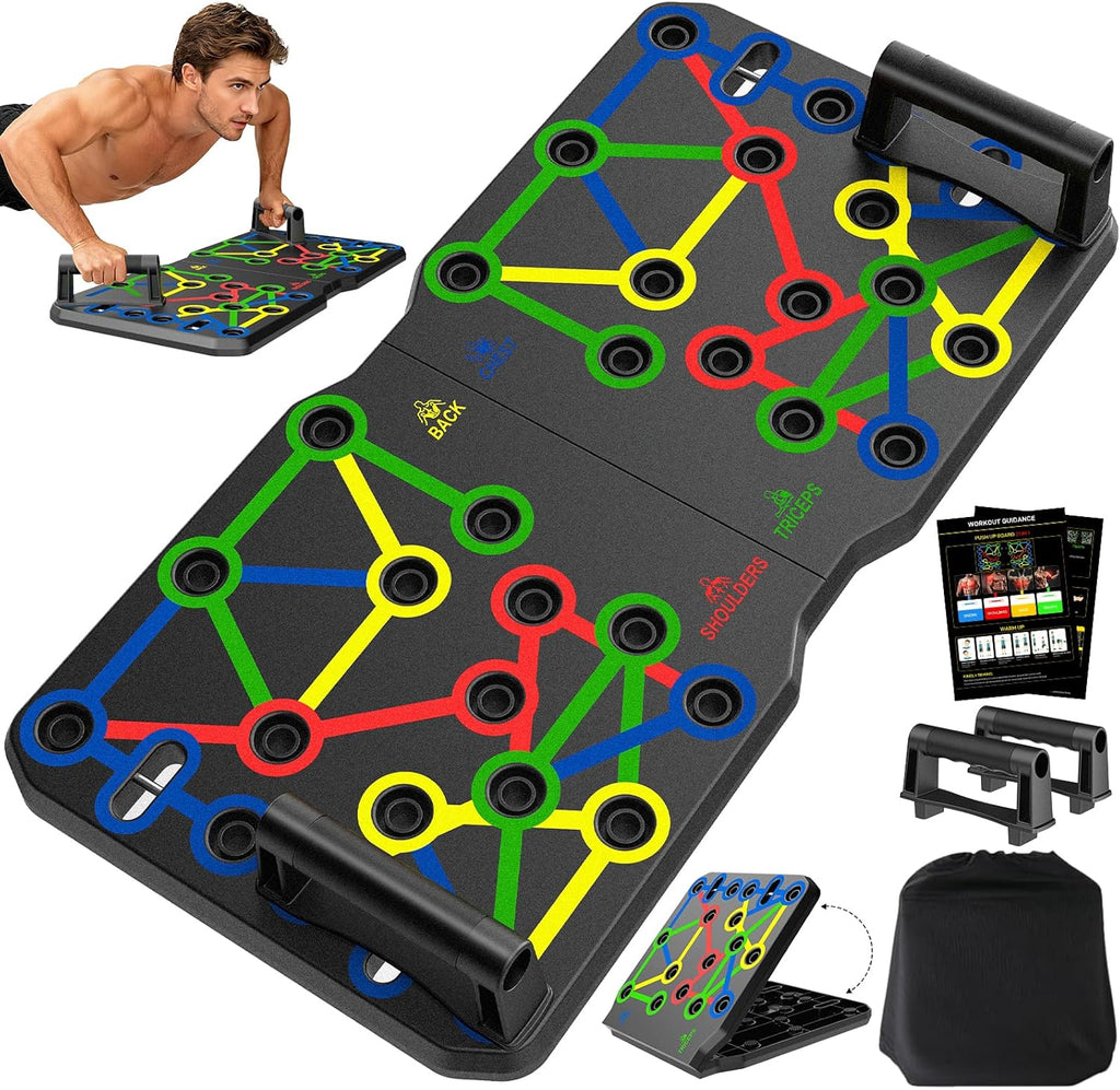 AERLANG Liegestuetzgriffe Push-up Board Set Tragbar Multifunktional Fitness