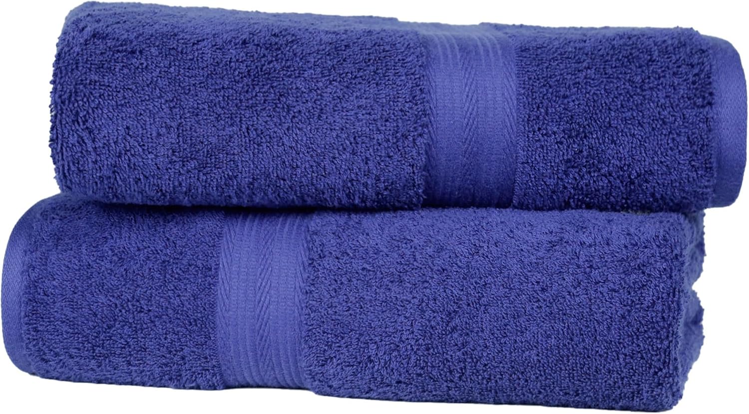 Badetuecher 2er Set 70x140 cm Baumwolle Schwarz
