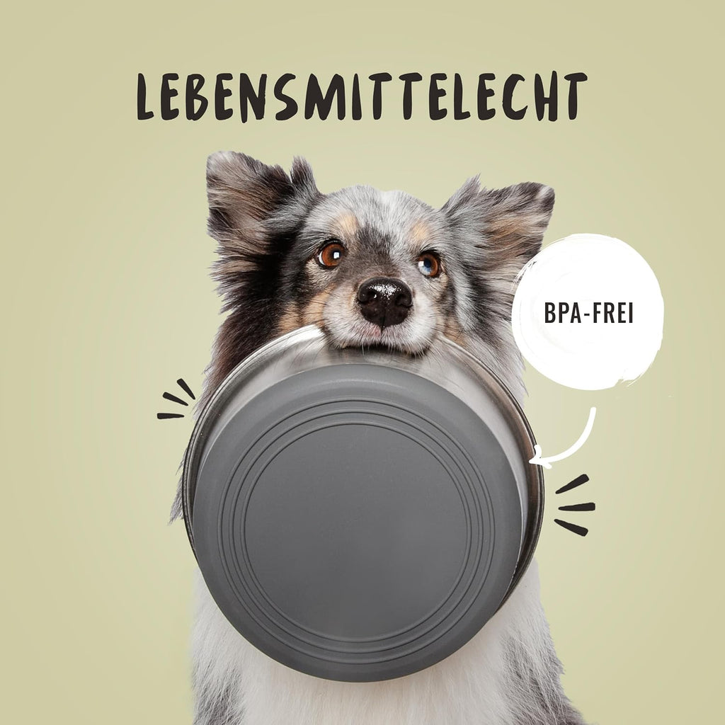 Rudelkoenig Hundenapf Edelstahl 2er Set rutschfest