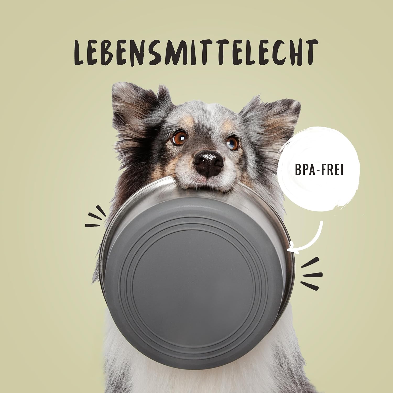 Rudelkoenig Hundenapf Edelstahl 2er Set rutschfest
