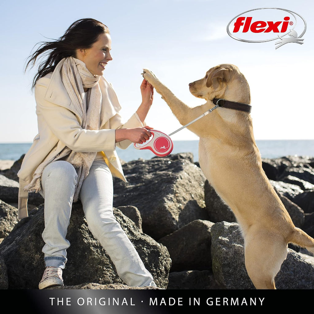 flexi Comfort S 5 m Gurt-Rollleine Schwarz fuer Hunde bis 15 kg 221 g