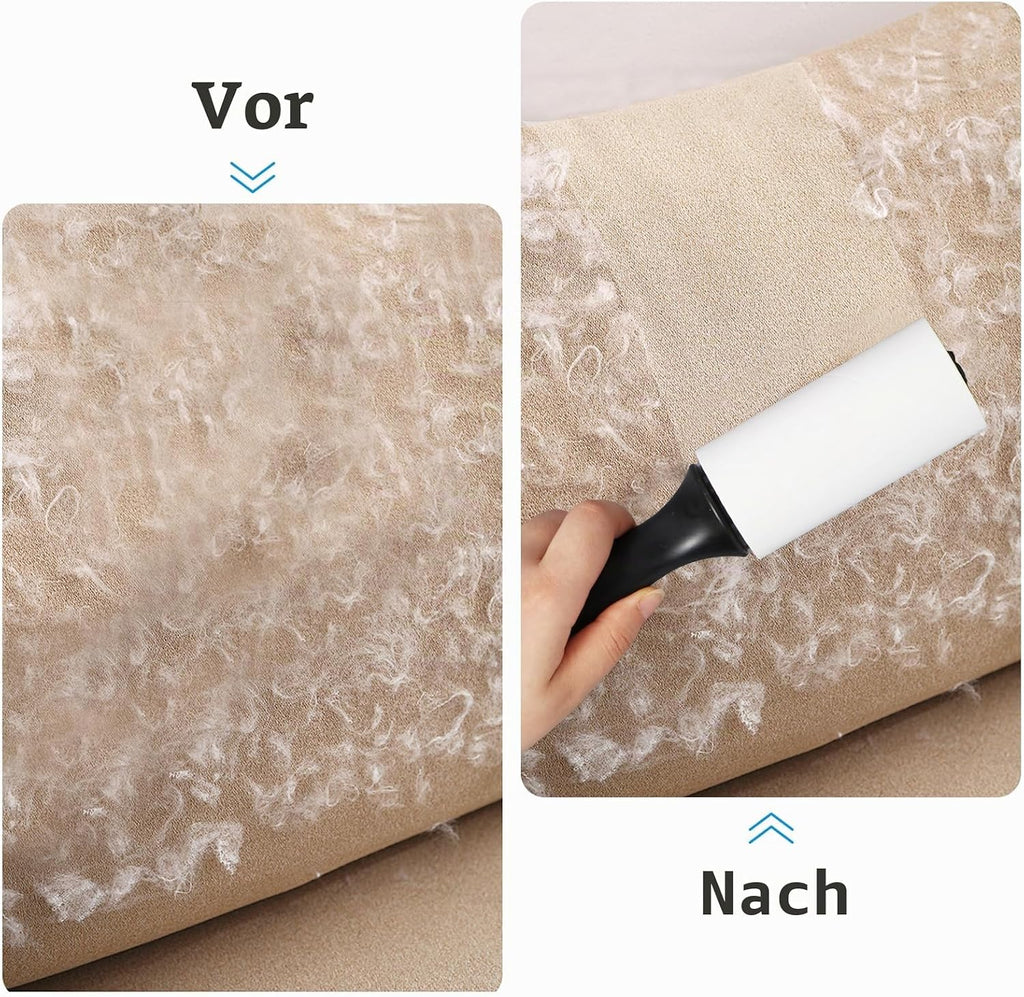 Oderra Fusselrolle selbstklebend 6 Rollen x 60 Blatt Tierhaare Kleidung Sofa