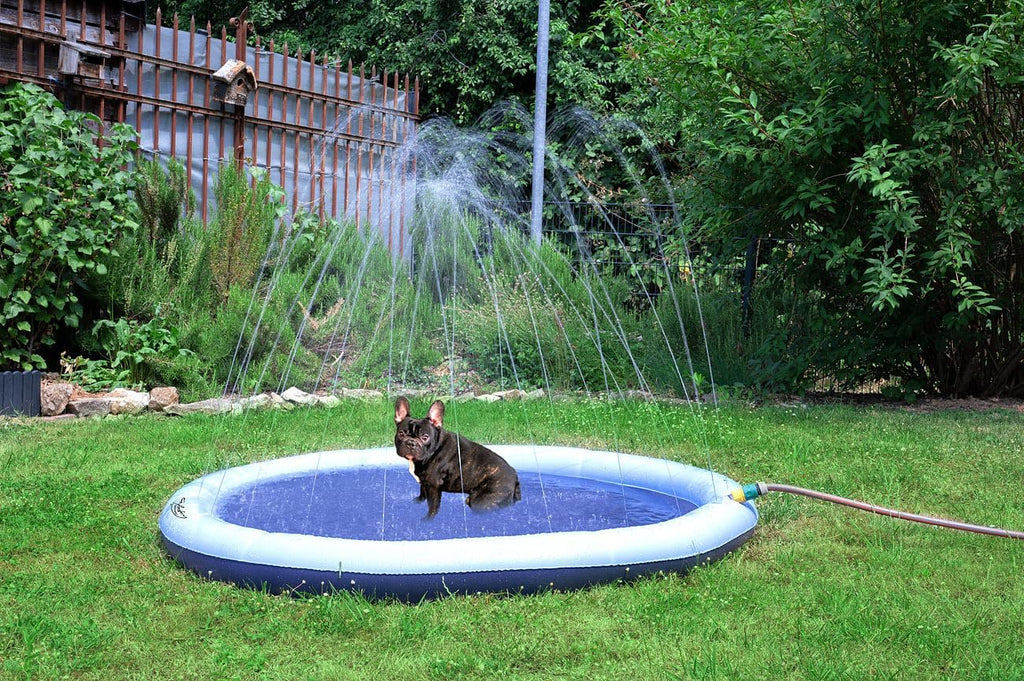 infactory Wasserspielmatte fuer Kinder und Hunde mit Schlauchanschluss PVC BPA-fr