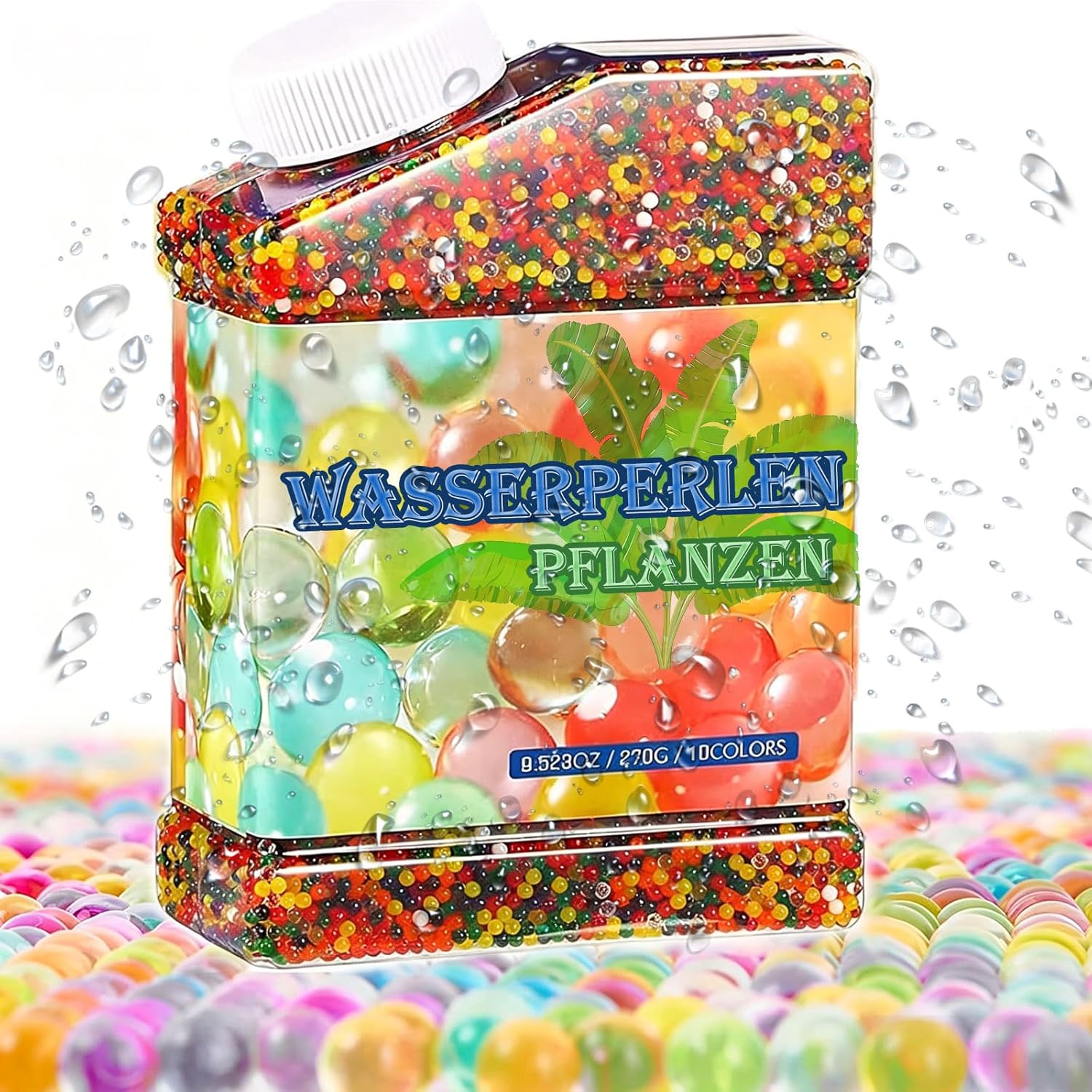 Wasserperlen 50.000 Stueck bunt - ungiftig, biologisch abbaubar, Deko