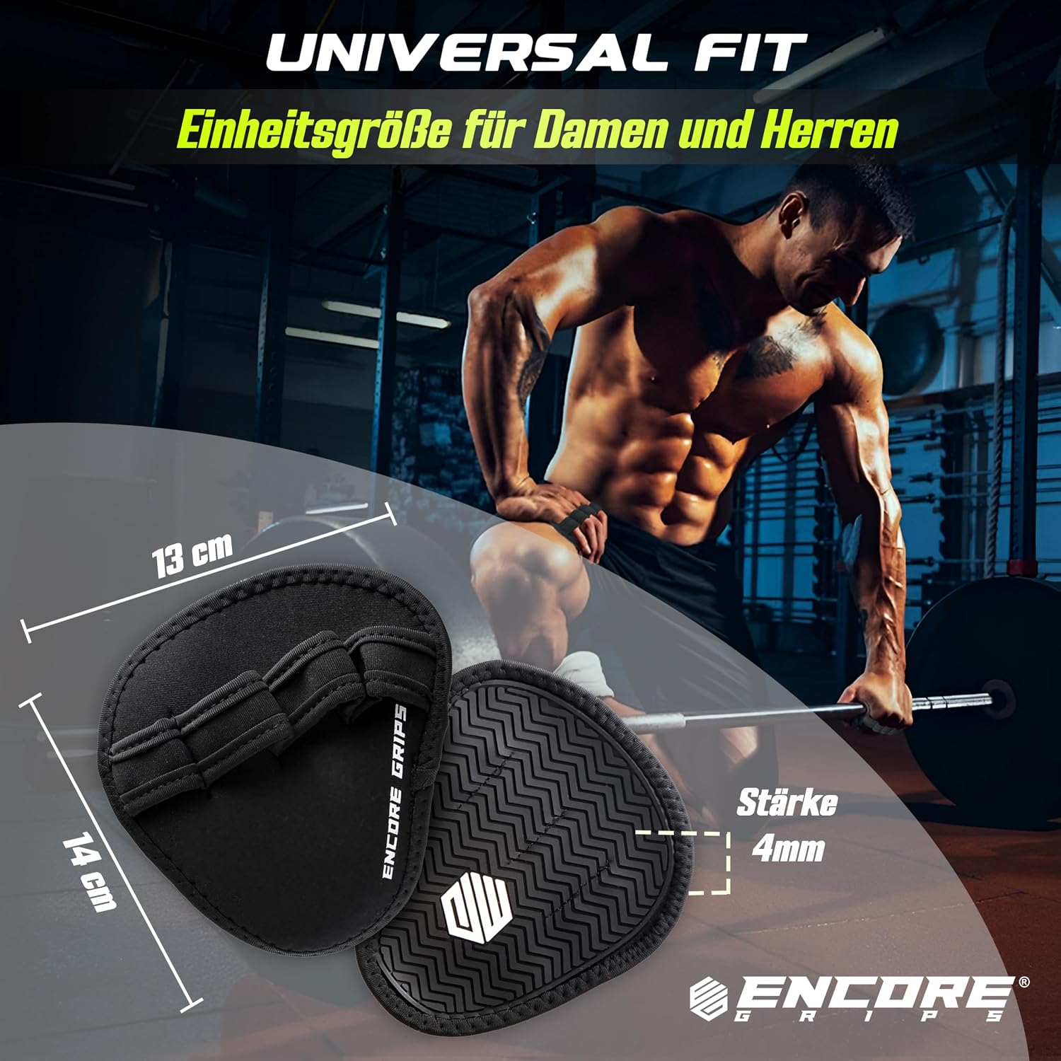 Griffpolster 1 Paar rutschfest Handschutz fuer Krafttraining Fitness