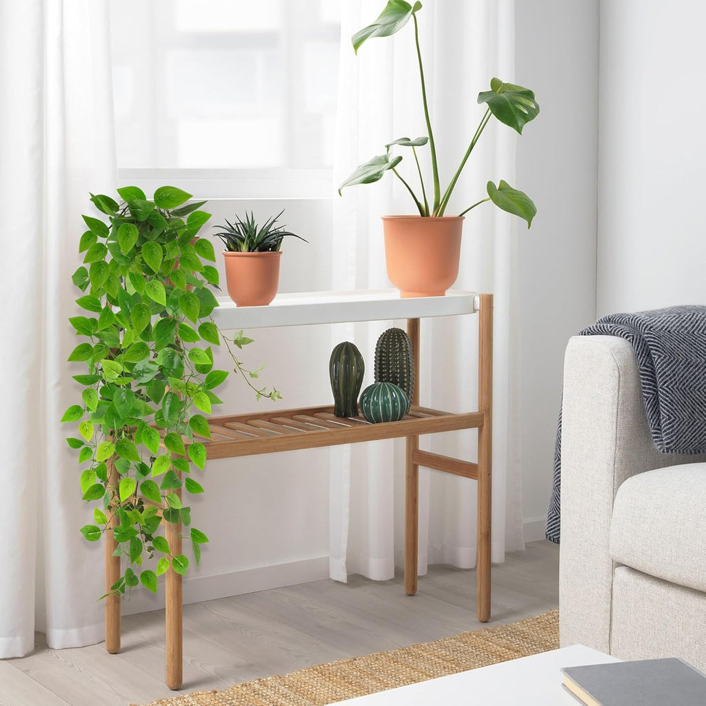 Rollway 3er Set Kuenstliche Haengepflanzen 100 cm Efeu, Outdoor Balkon